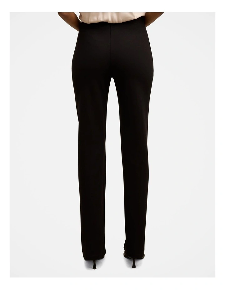 Piper Ponte Straight Leg Pants in Black image 2
