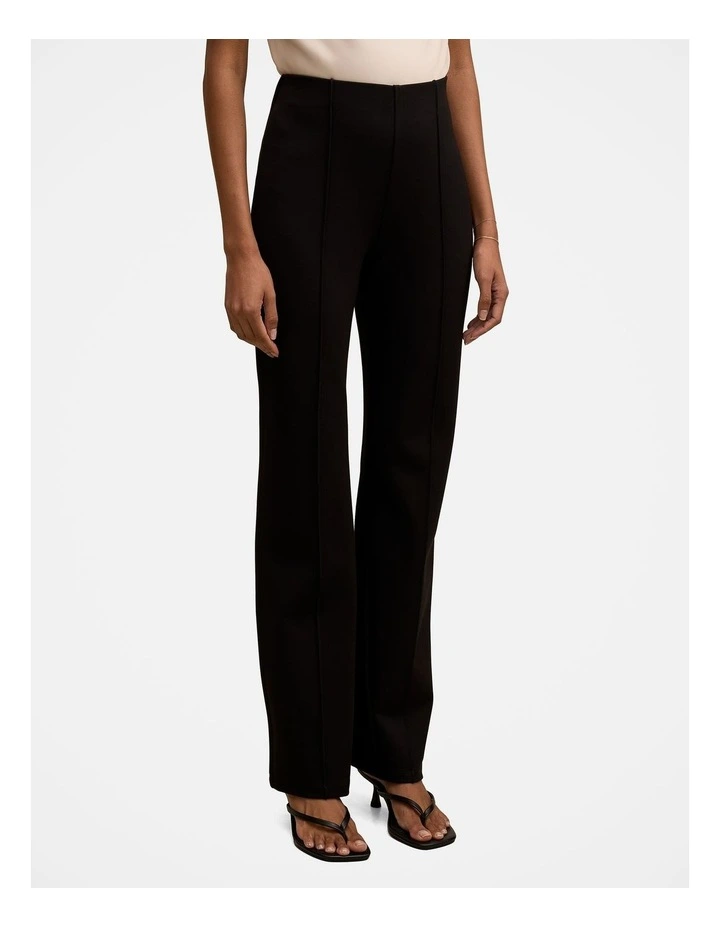Piper Ponte Straight Leg Pants in Black image 3