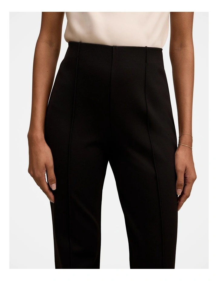 Piper Ponte Straight Leg Pants in Black image 4