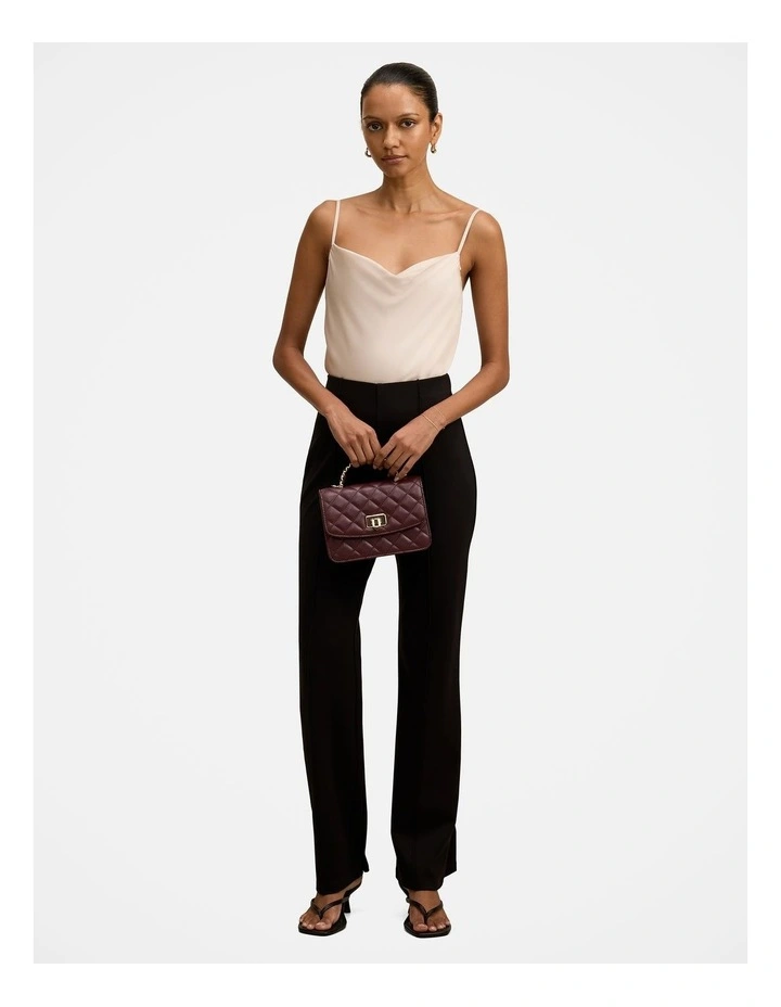 Piper Ponte Straight Leg Pants in Black image 5