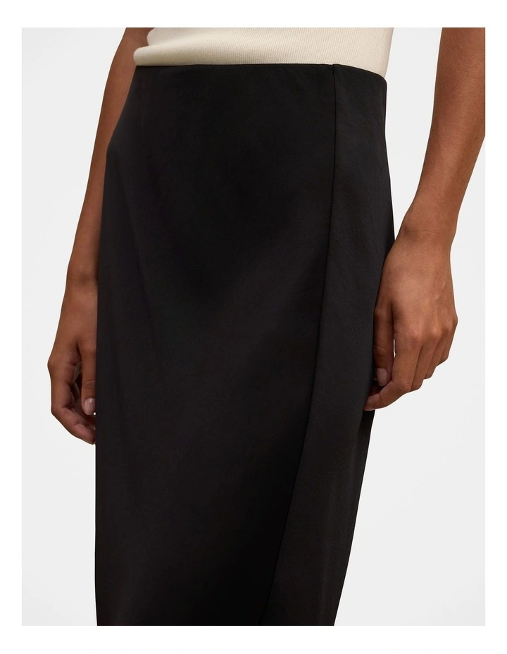 Enola Lace Maxi Skirt in Black image 4