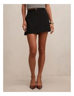 Rosie Belted Skorts in Black