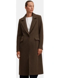 Liana Long Coatigan in Chocolate