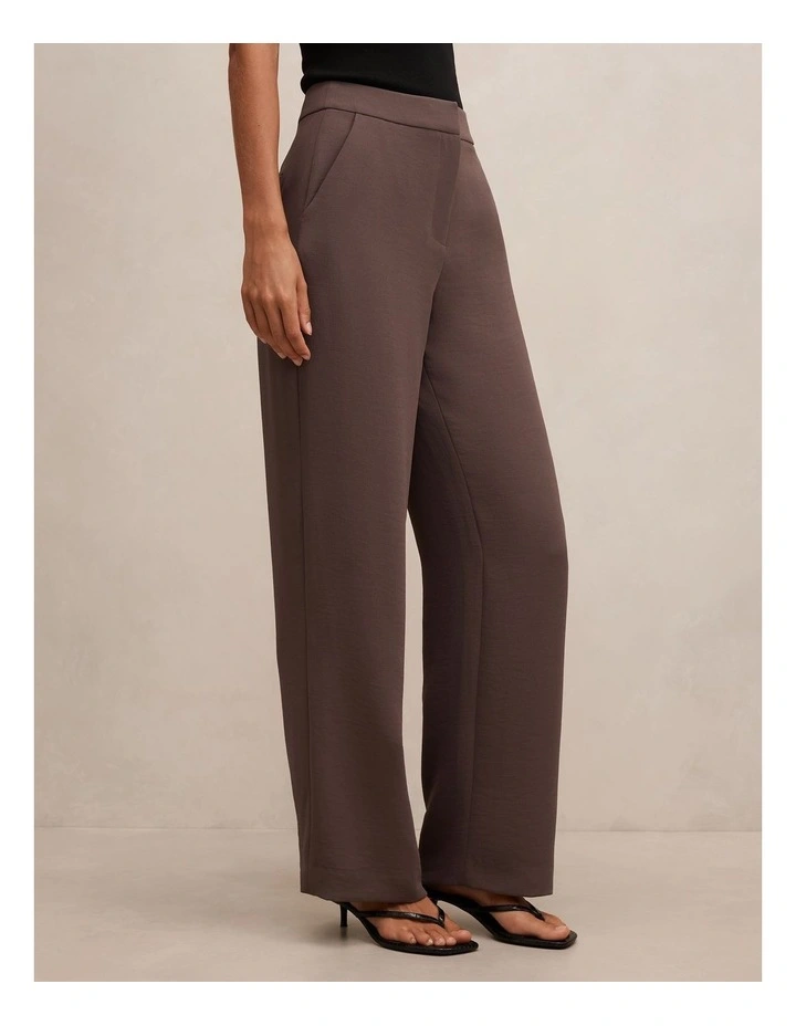 Dani Straight Leg Pants in Brown image 3