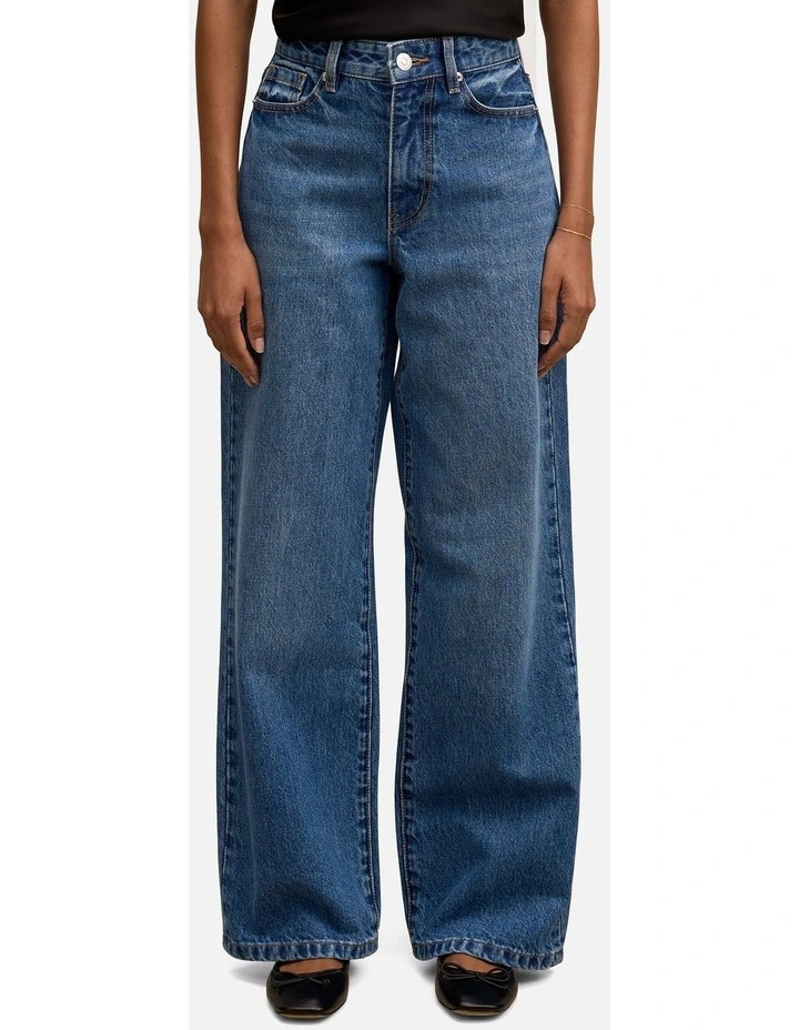 Sky Straight Leg Jeans in Blue image 1