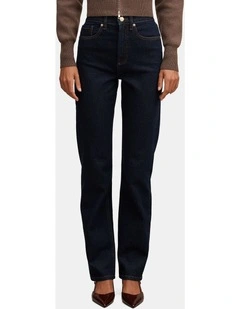 Devon High Rise Slim Jeans in Navy