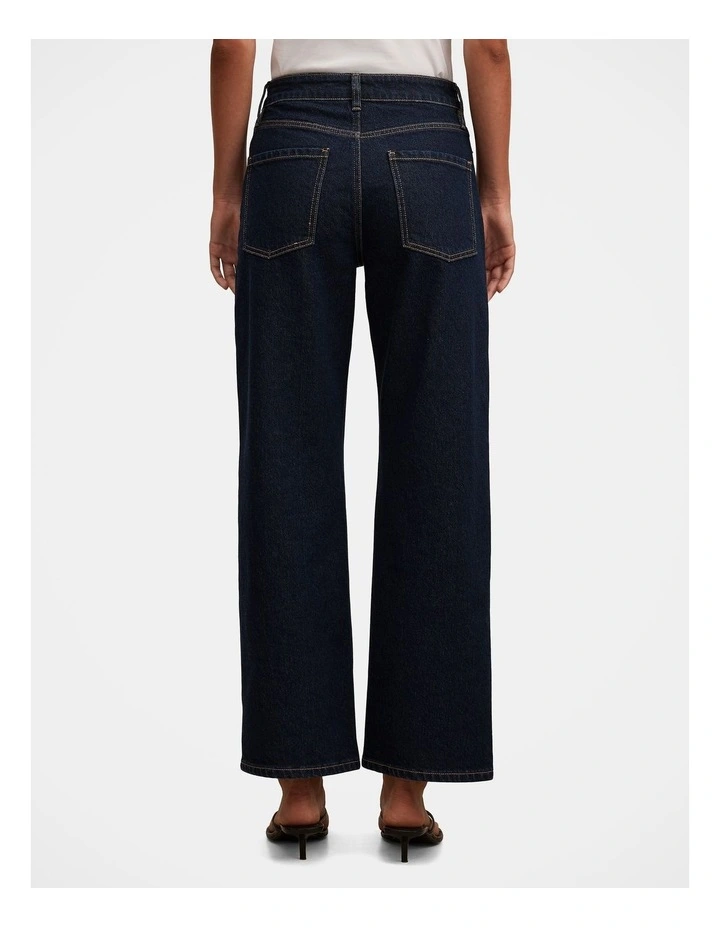 Nicki Mid Rise Straight Leg Jeans in Blue image 2