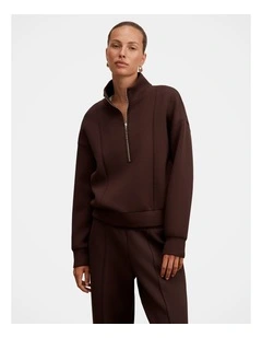 Heidi Seam Detail Lounge Jumper in Brown