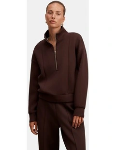 Heidi Seam Detail Lounge Jumper in Brown