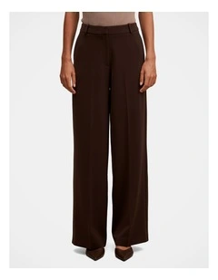Oaklyn Wide Leg Pants in Brown