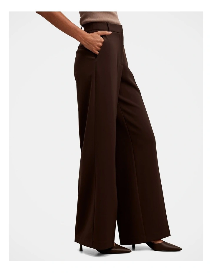 Oaklyn Wide Leg Pants in Brown image 3