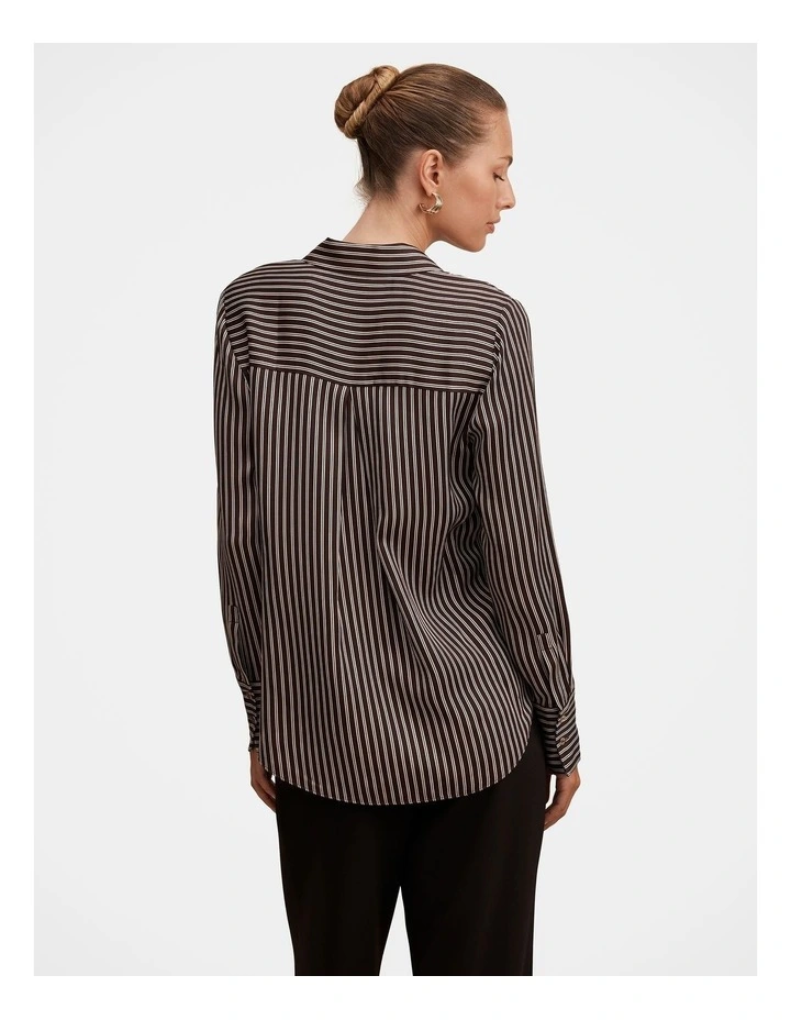 Coco Satin Shirt in Multi image 2