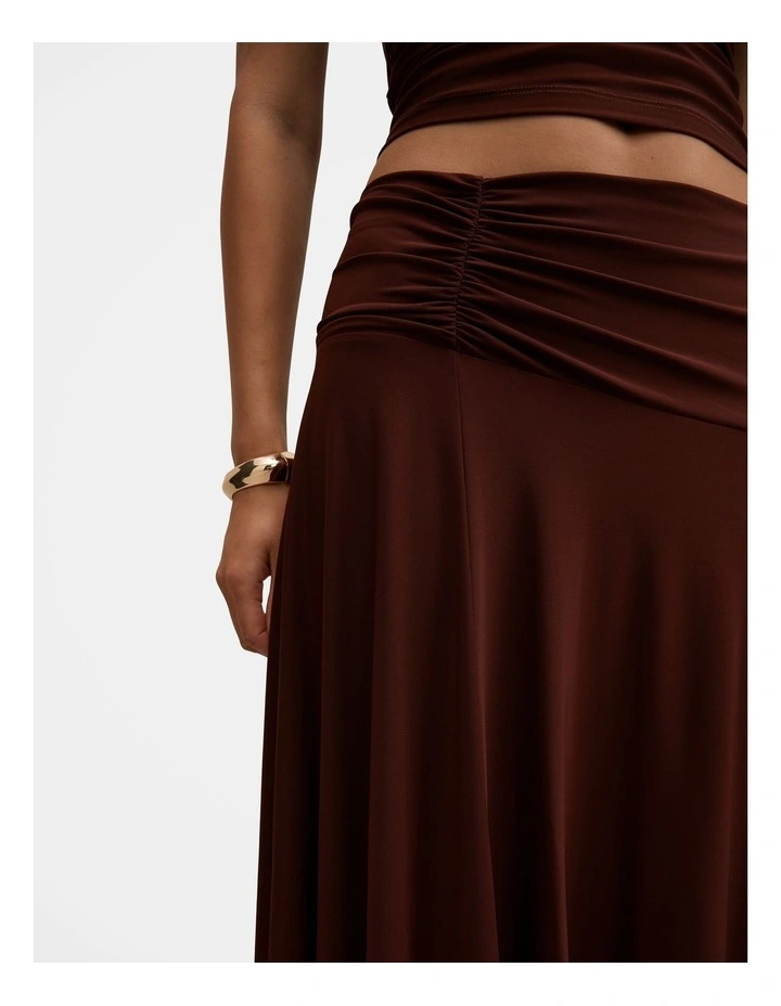 Ariel Godet Hanky Hem Skirt in Brown image 4