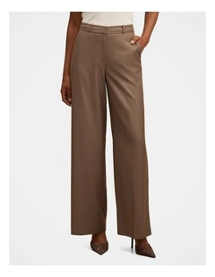 Harper Wide Leg Pants in Brown