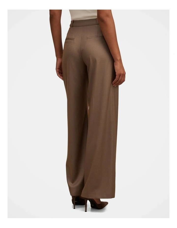 Harper Wide Leg Pants in Brown image 2