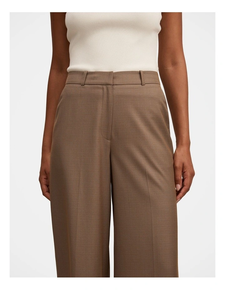 Harper Wide Leg Pants in Brown image 4