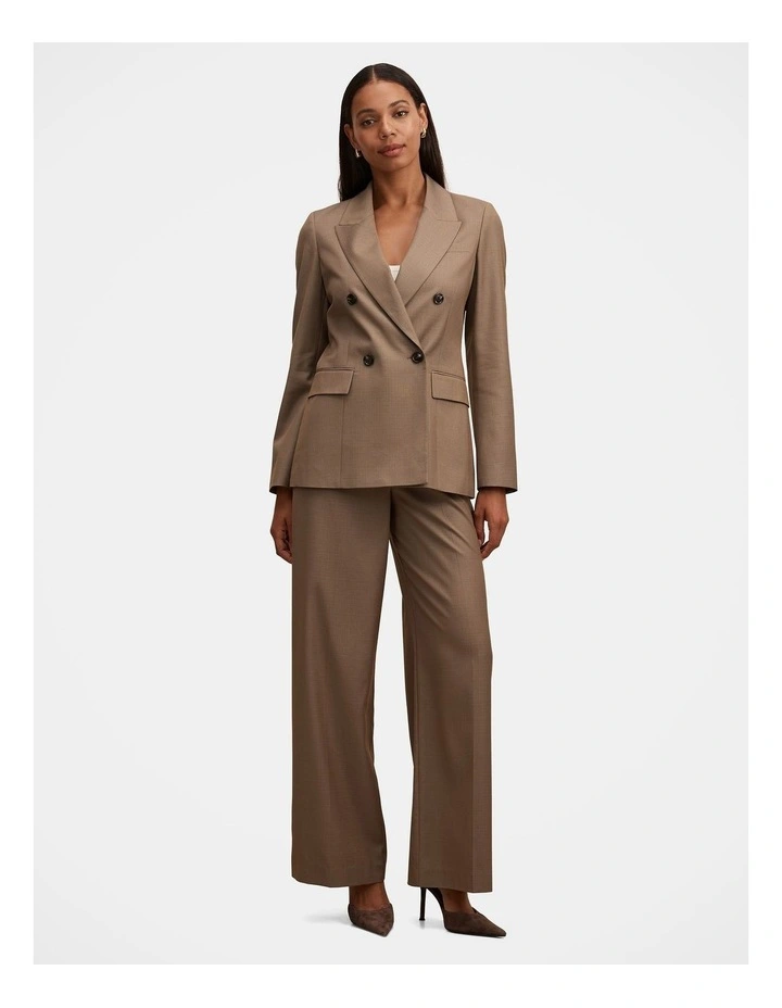 Harper Wide Leg Pants in Brown image 5