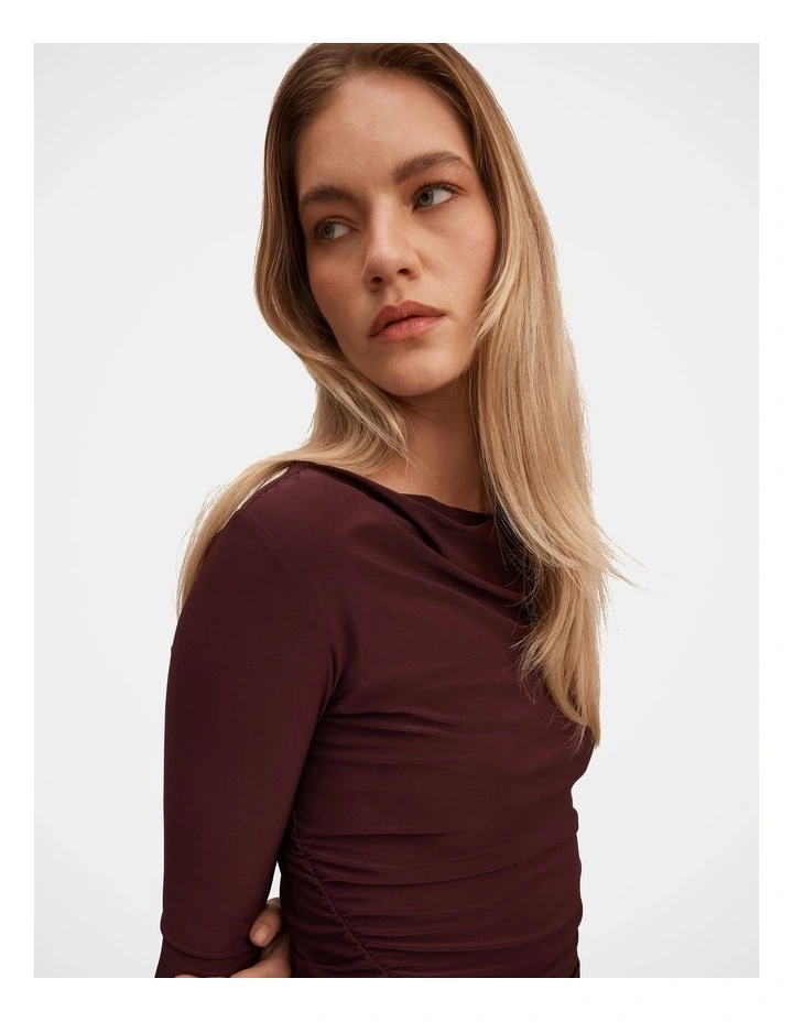 Lexi Long Sleeves Top in Purple image 4