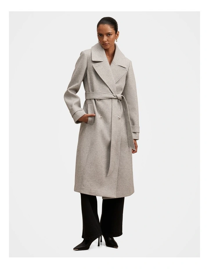 Sandy Belted Coat in Grey image 5
