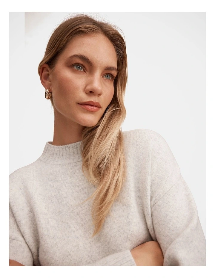 Kerrie Relaxed Jumper in Grey image 4