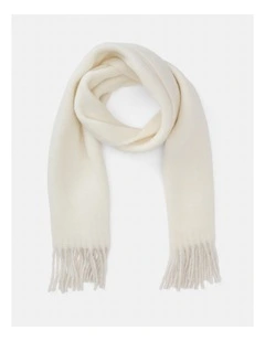 Brianna Brushed Scarf in White