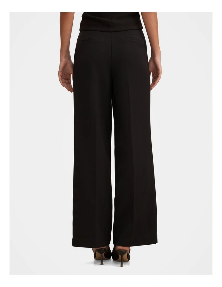 Eva Pleat Wide Leg Pants in Black image 2