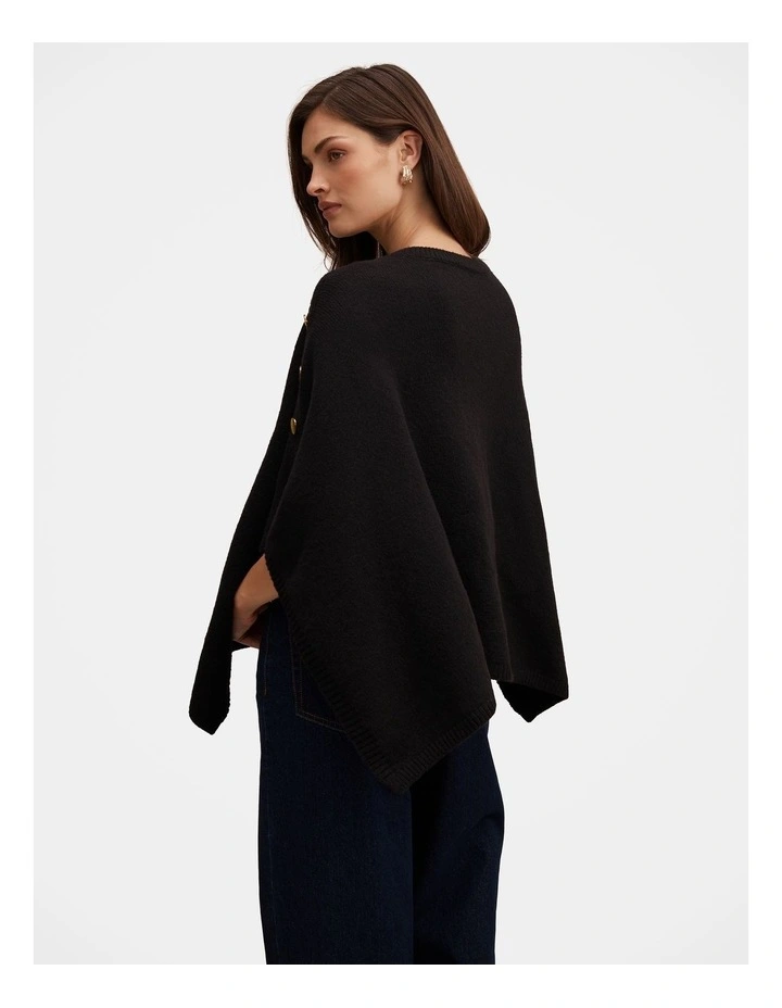Nicole Hardware Cape in Black image 2