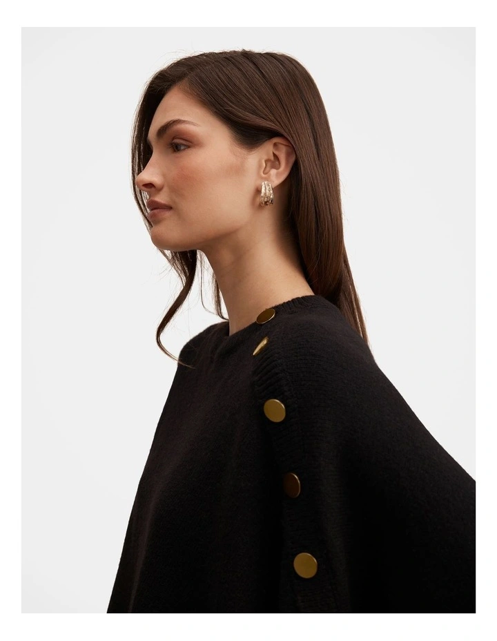 Nicole Hardware Cape in Black image 4