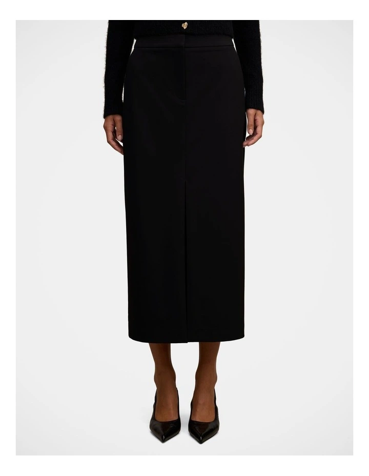 Rebecca Column Skirt in Black image 1