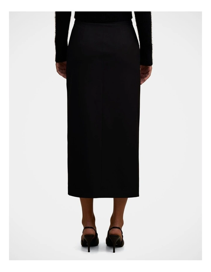 Rebecca Column Skirt in Black image 2