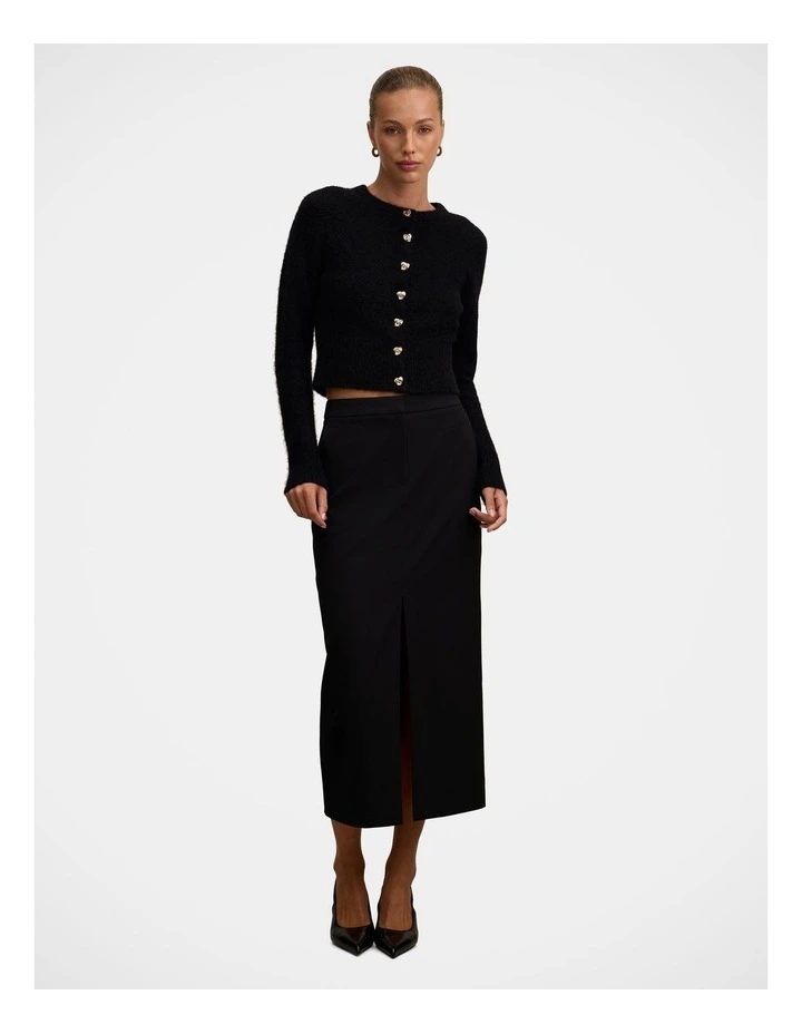 Rebecca Column Skirt in Black image 5