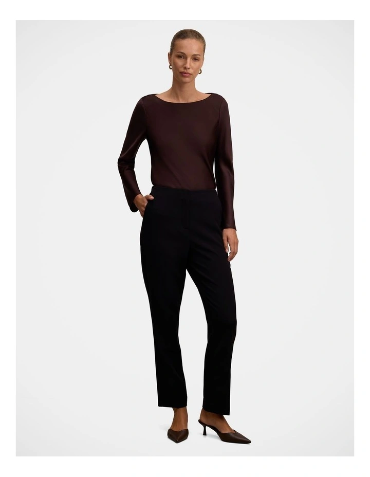 Jemima Tapered Pant in Black image 5
