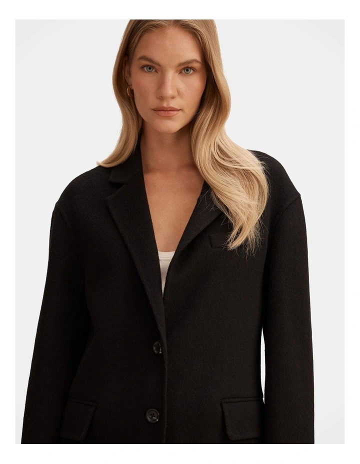 Bella Felled Blazer in Black image 4