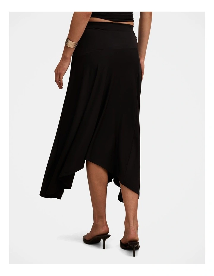 Ariel Godet Hanky Hem Skirt in Black image 2