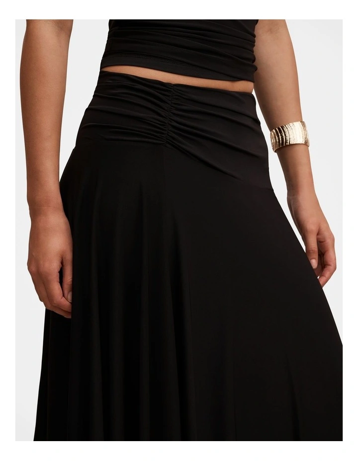 Ariel Godet Hanky Hem Skirt in Black image 4