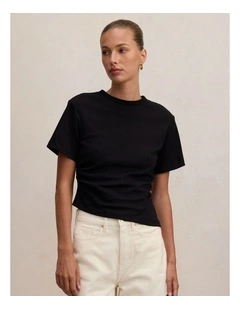 Saskia Boxy T-shirt in Black