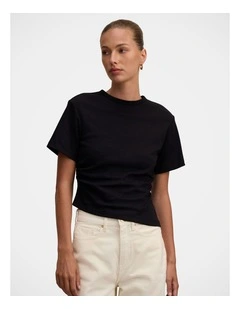 Saskia Boxy T-shirt in Black