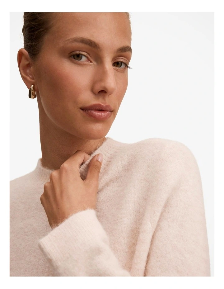 Faye Crew Neck Sweater in Pink image 4