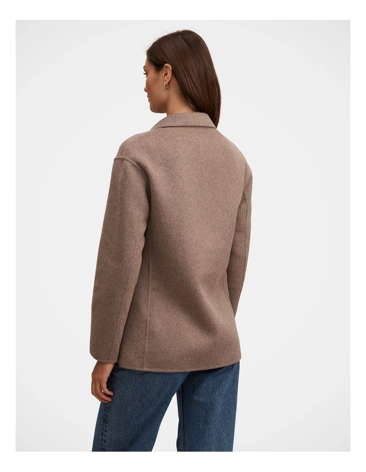 Bella Felled Blazer in Brown image 2