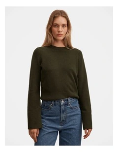 Natalie Knitted Jumper in Green