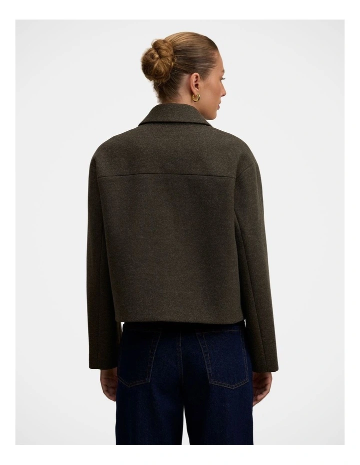 Luna Patch Pocket Jacket in Green image 2