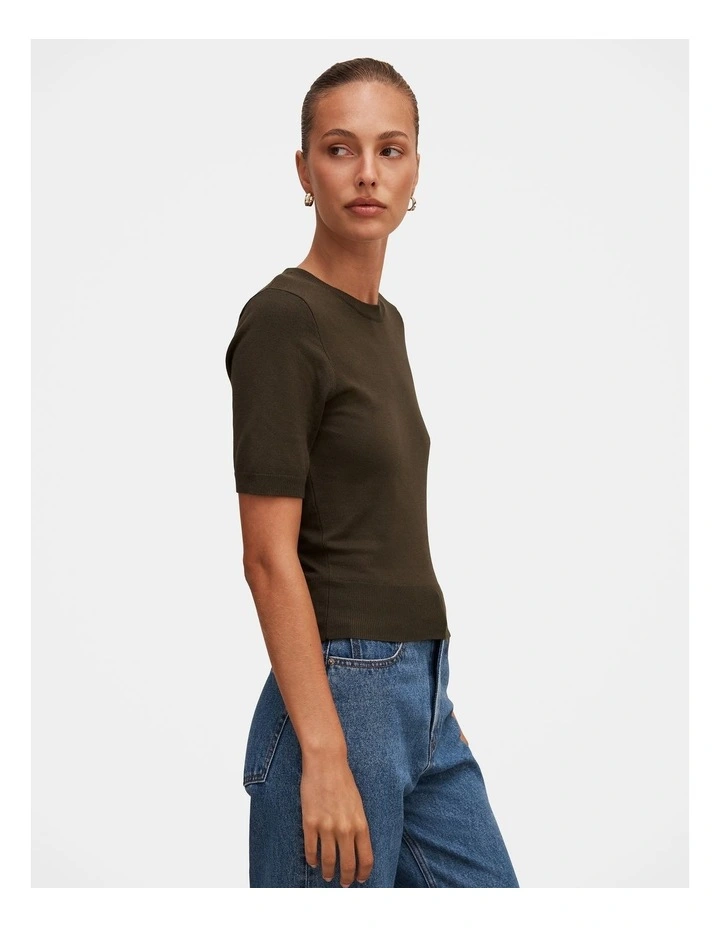 Maisie Short Sleeves T-shirt in Green image 3