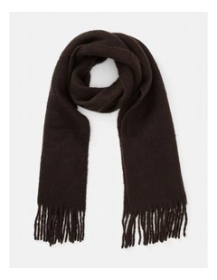 Brianna Brushed Scarf in Brown