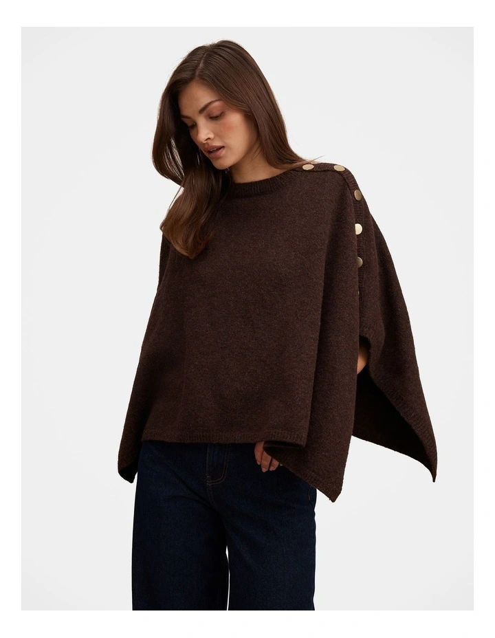 Nicole Hardware Cape in Brown image 1