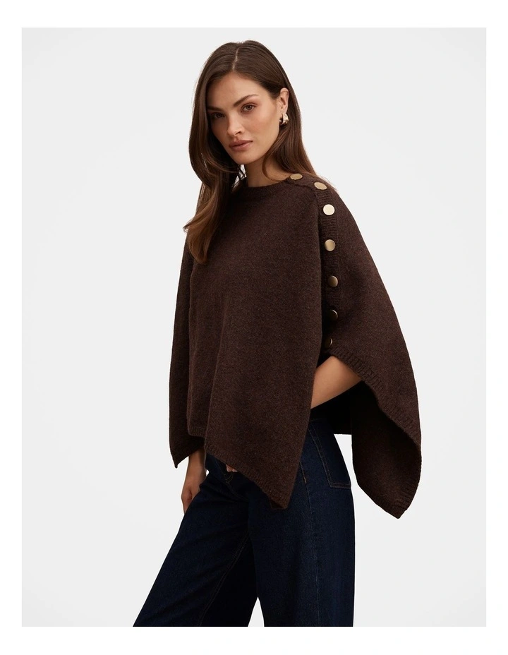 Nicole Hardware Cape in Brown image 3