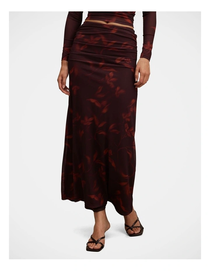 Mimi Flute Maxi Skirt in Multi image 1
