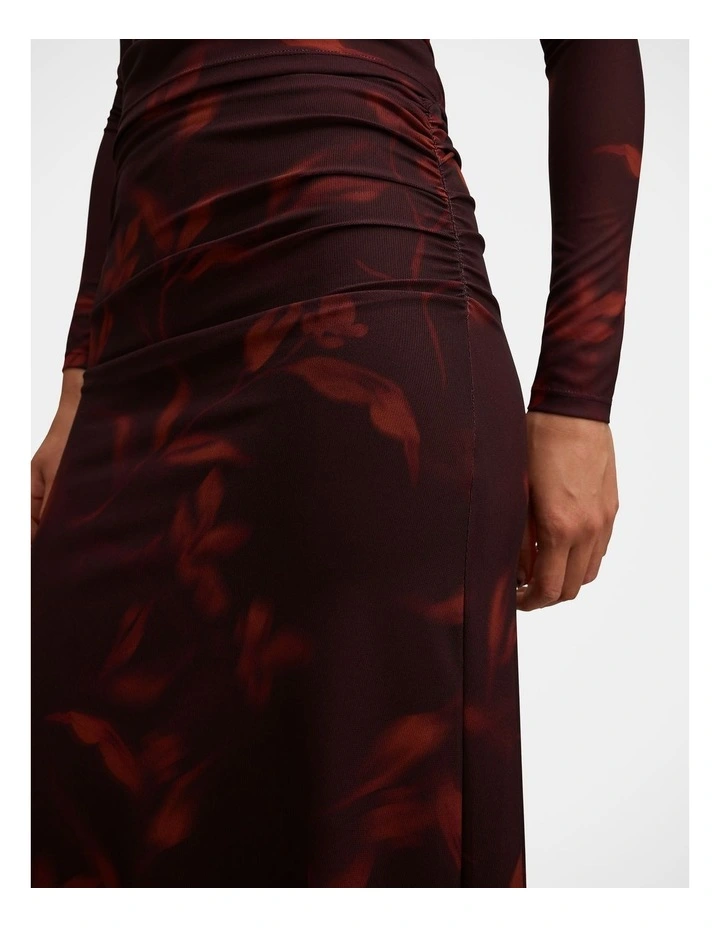 Mimi Flute Maxi Skirt in Multi image 4