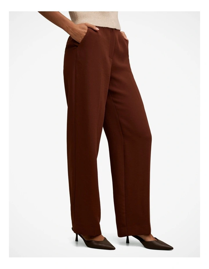 Dani Straight Leg Pant in Red image 3