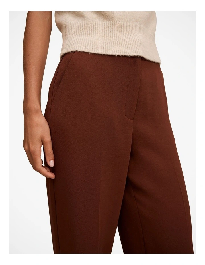 Dani Straight Leg Pant in Red image 4