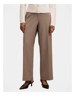 Ada Straight Leg Pant in Brown